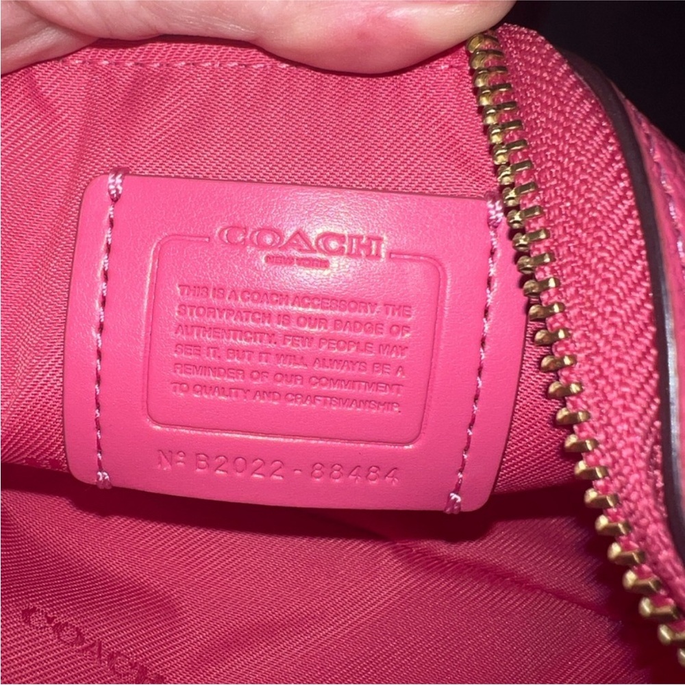 Coach Kira Crossbody wristlet 88484 Pink Double Zip Star Applique - Picture 10 of 14